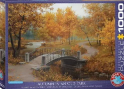 Puzzle Evgeny Lushpin: outono em um antigo parque