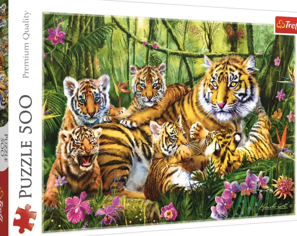 Puzzle Família tigre