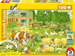 Puzzle Famílias de animais na fazenda