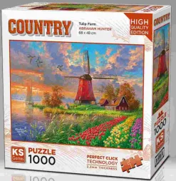 Puzzle Fazenda de Tulipas