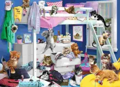 Puzzle Festa do pijama de gatinhos