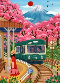 Puzzle Flores de Fuji