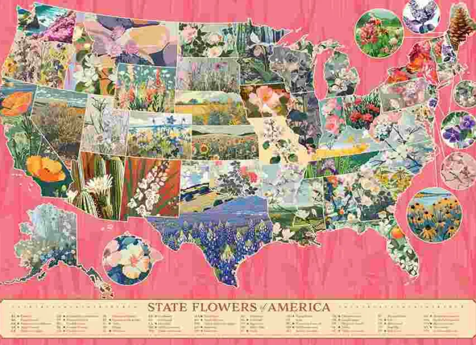 Puzzle Flores do Estado da América