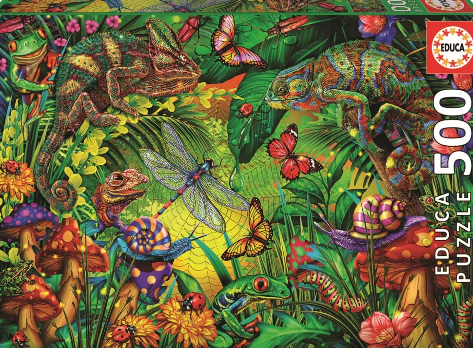 Puzzle Floresta colorida