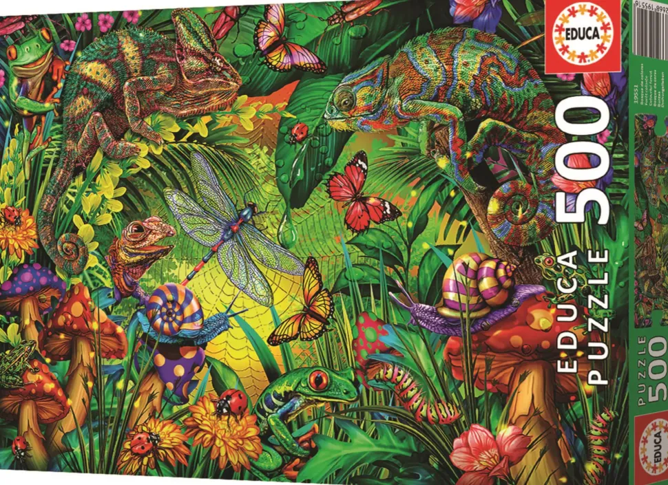 Puzzle Floresta colorida