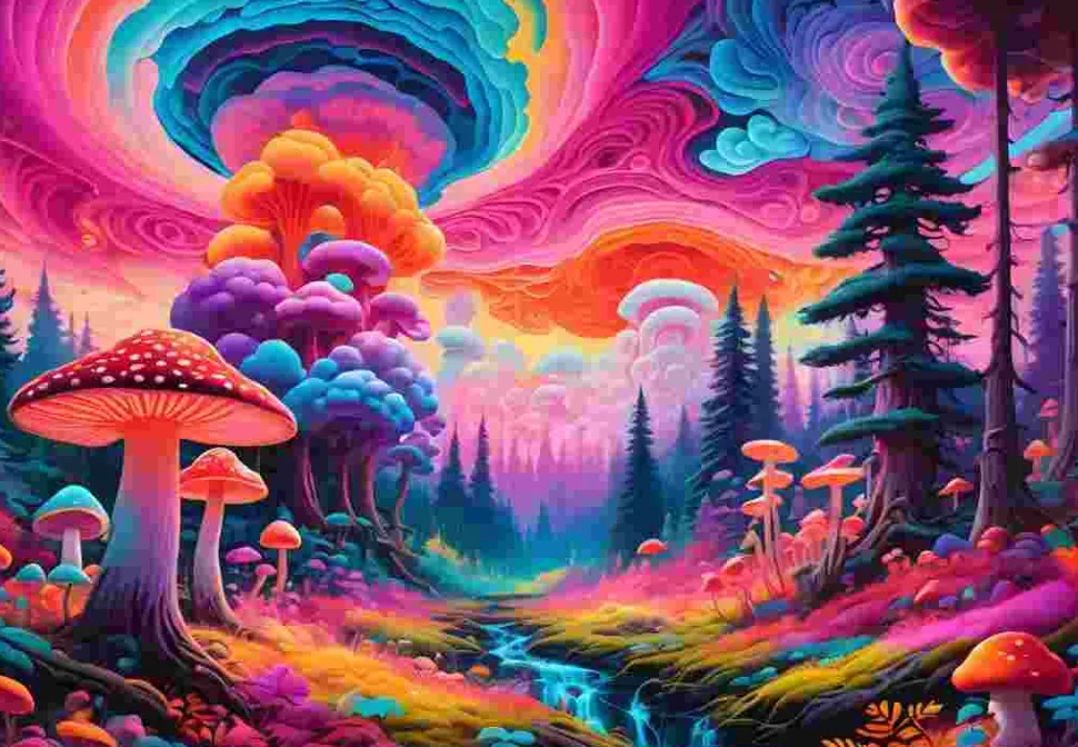 Puzzle Floresta de cogumelos