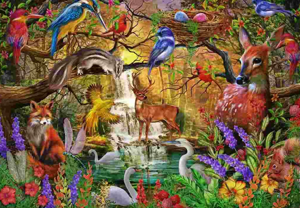 Puzzle Floresta Dourada