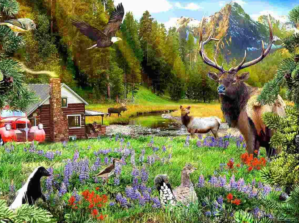 Puzzle Fora na floresta