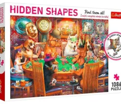 Puzzle Formas ocultas: noite de jogos