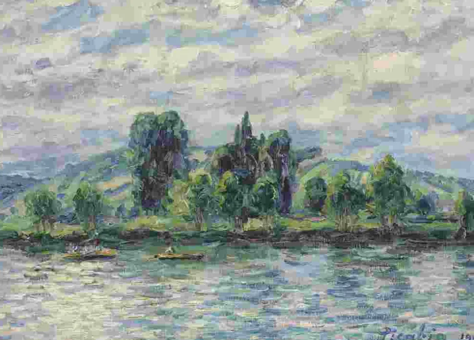 Puzzle Francis Picabia - Reflexões nas margens do rio Yonne, 1906