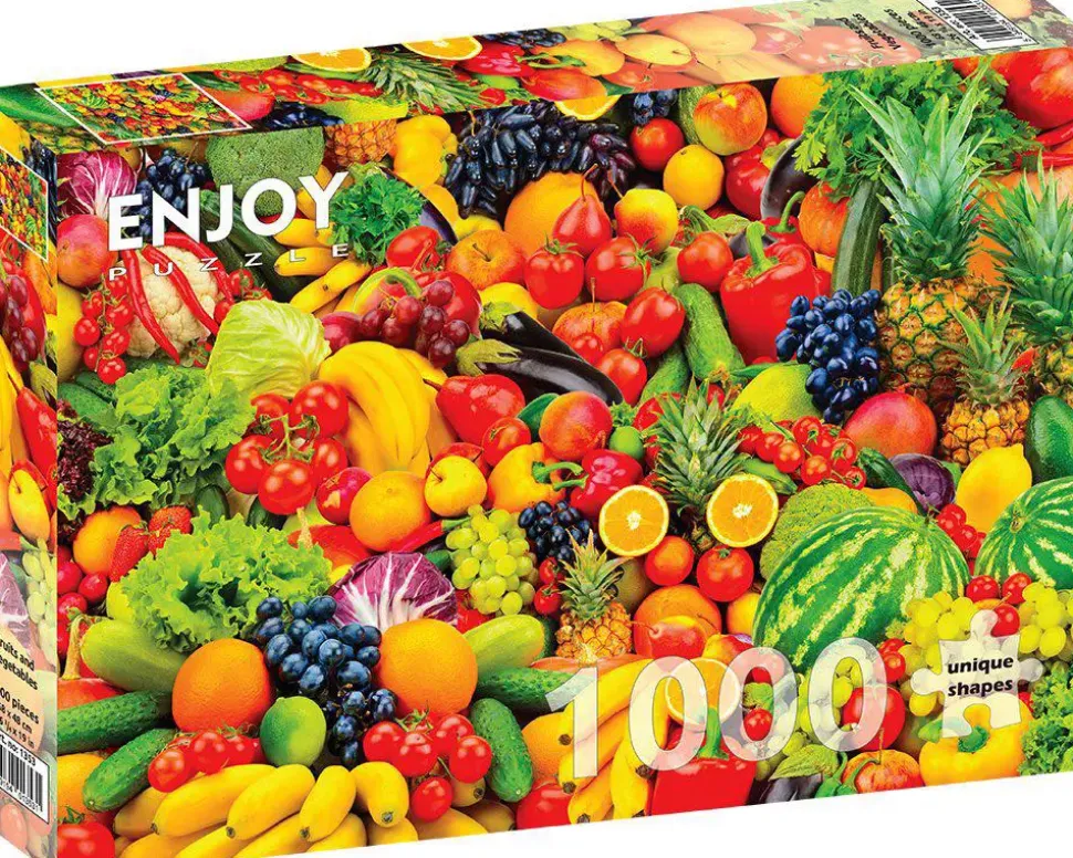 Puzzle Frutas e vegetais