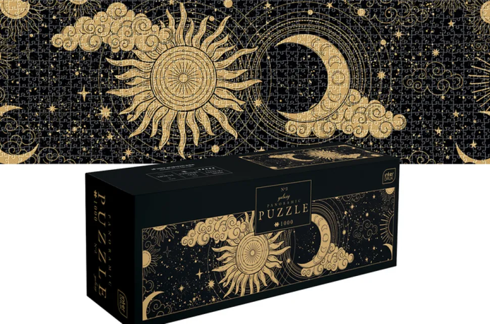 Puzzle Galaxy cosmos stars moon panorama