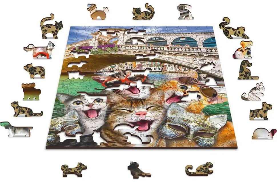 Puzzle Gatinhos em Veneza
