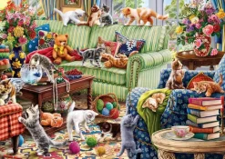 Puzzle Gatinhos na sala