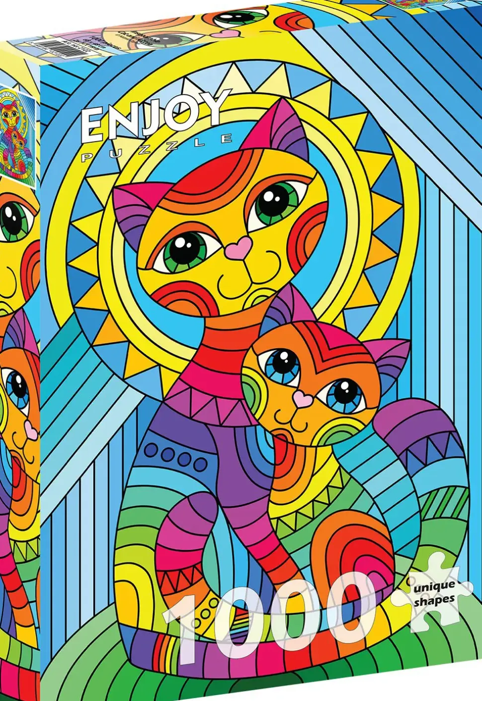 Puzzle Gato e gatinho inseparáveis