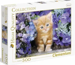 Puzzle Gato em flores