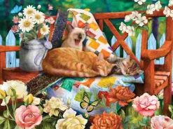 Puzzle Gatos de jardim