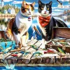 Puzzle Gatos do cais
