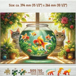Puzzle Gatos e Peixes