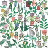 Puzzle Gatos e plantas