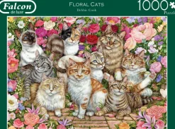 Puzzle Gatos Florais