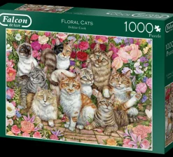 Puzzle Gatos Florais
