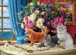 Puzzle Gatos intrigantes