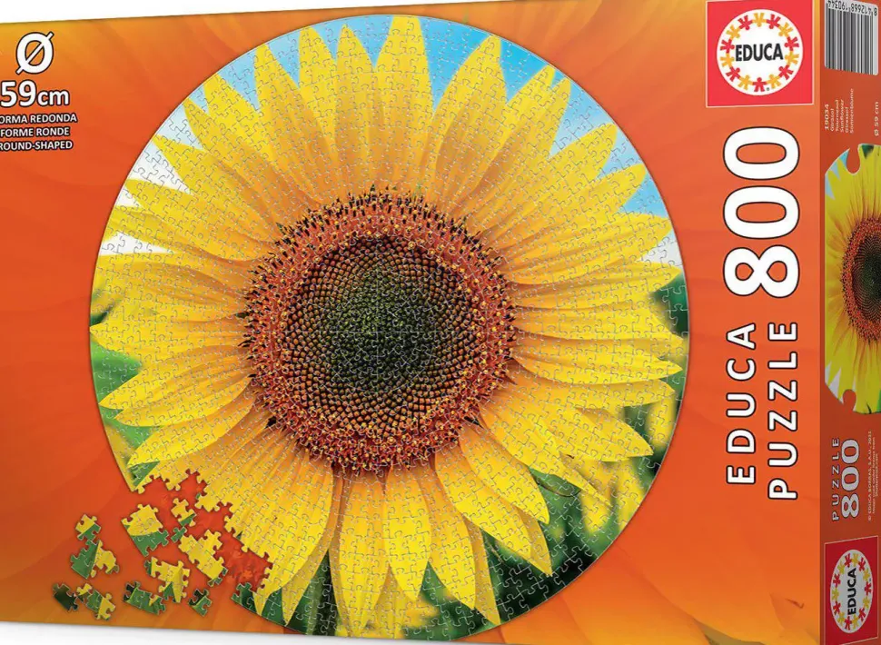 Puzzle Girassóis (redondos) 800 peças