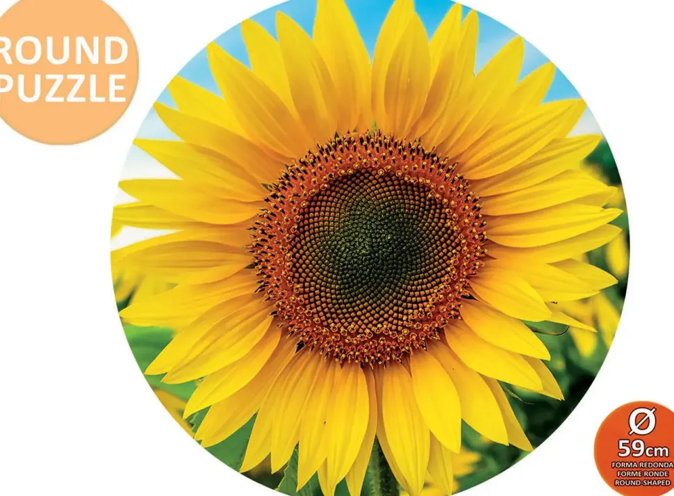 Puzzle Girassóis (redondos) 800 peças