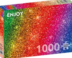 Puzzle Gradiente de Glitter Arco-Íris