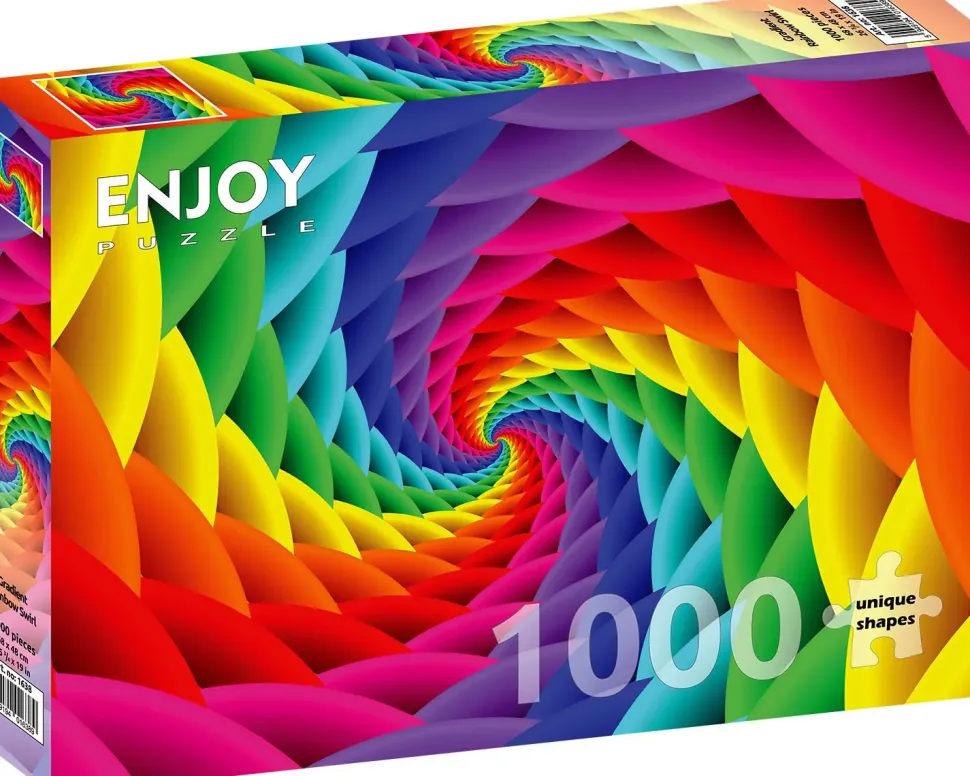 Puzzle Gradiente Rainbow Swirl