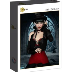 Puzzle Gótico: Mulher com corvo