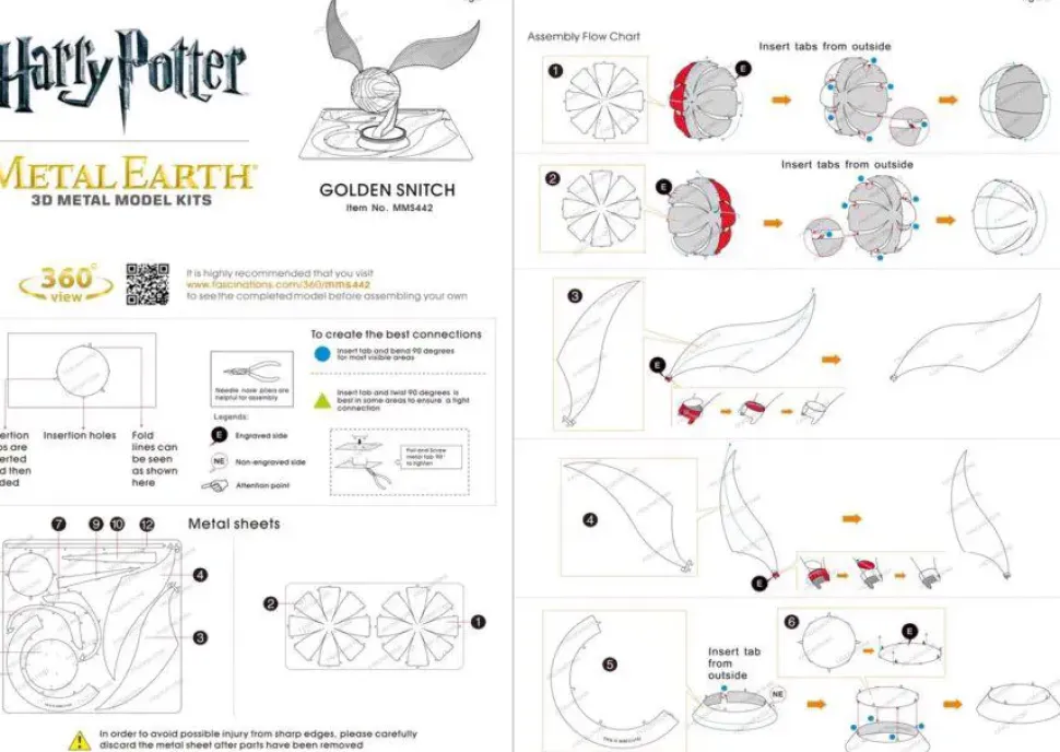 Puzzle Harry Potter: pomo de ouro 3D