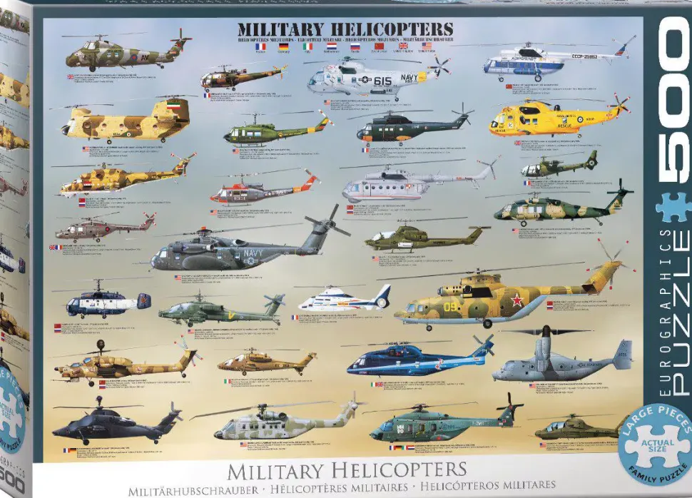 Puzzle Helicóptero Militar
