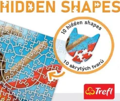 Puzzle Hidden Shapes Dog divertido
