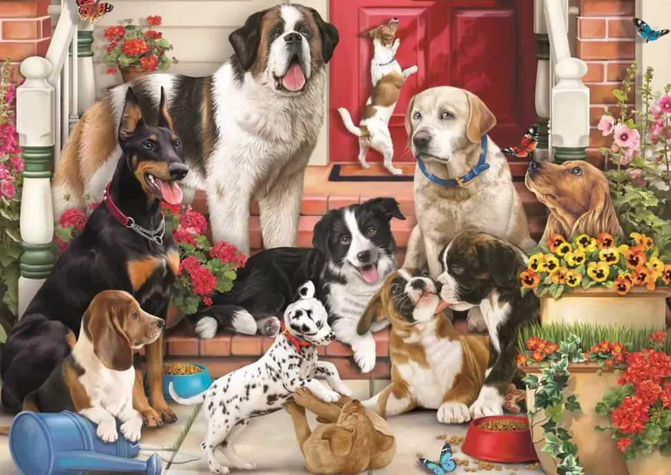 Puzzle Hidden Shapes Dog divertido