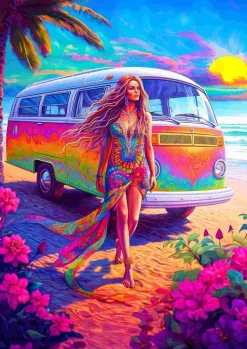 Puzzle Hippie de coração