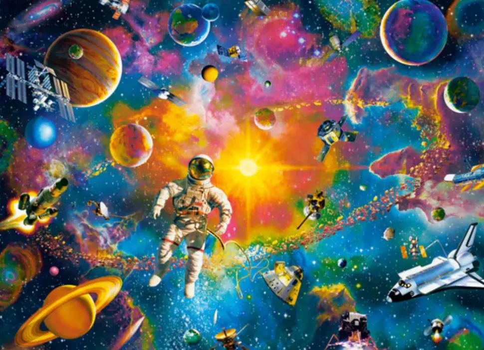 Puzzle Homem no espaço homem no espaço