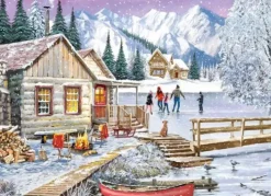 Puzzle Inverno na cabana