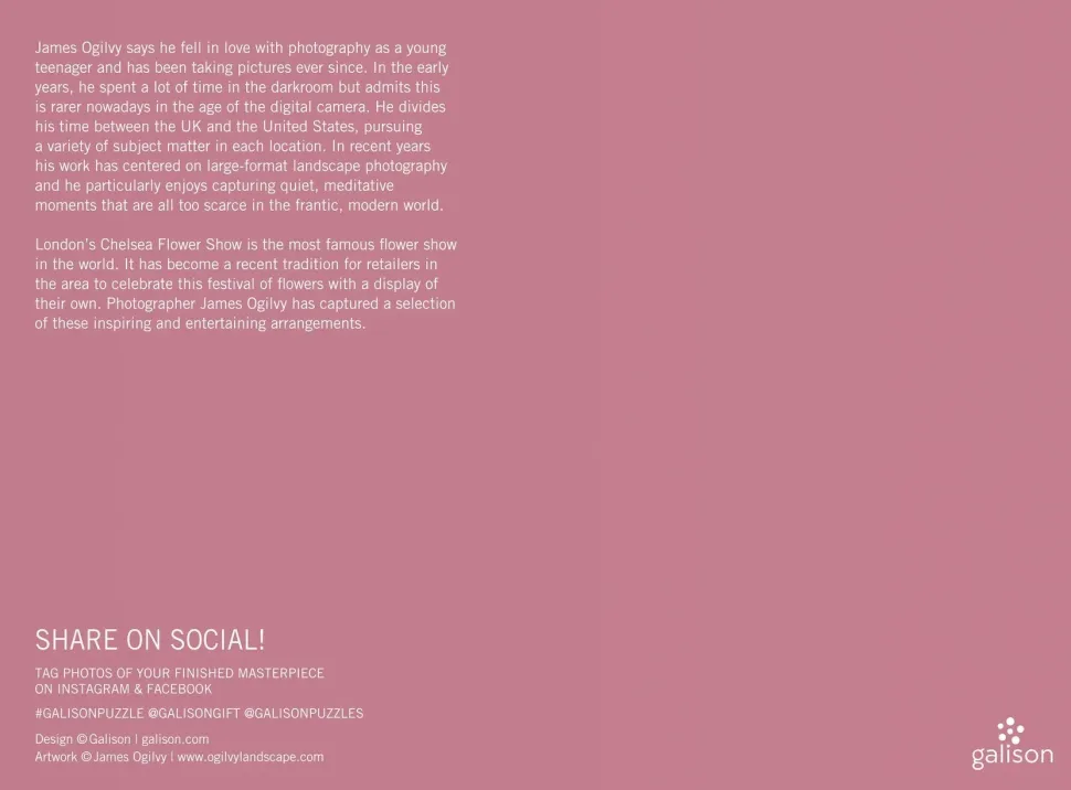 Puzzle James Ogilvy: Londres em flor