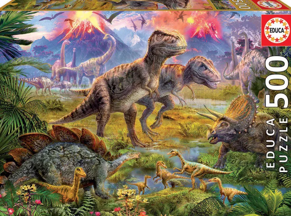 Puzzle Jan Patrik Krasny: Encontro de Dinossauros