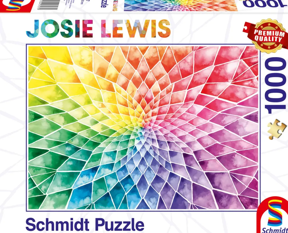 Puzzle Josie Lewis: Flor colorida
