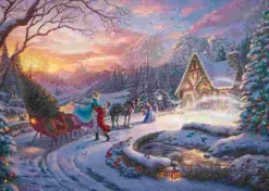 Puzzle Kinkade: Disney Dreams Collection: Cinderela trazendo a árvore para casa