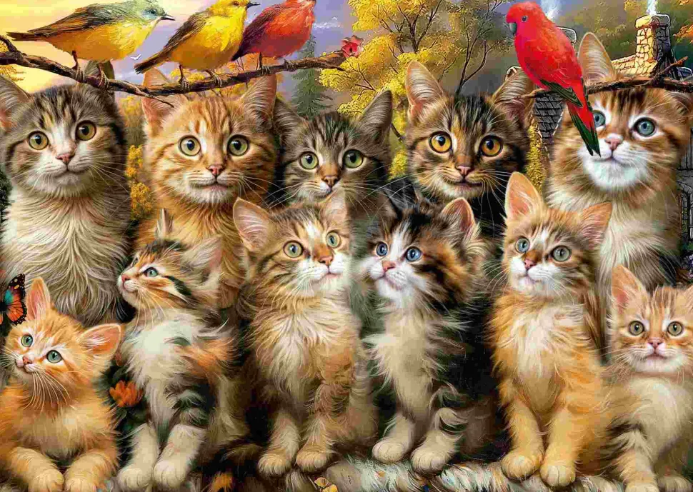 Puzzle Kittnes e aves