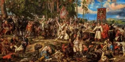 Puzzle Ko艣ciuszko em Rac艂awice, Jan Matejko