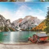 Puzzle Lago Braies no outono