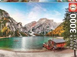 Puzzle Lago Braies no outono