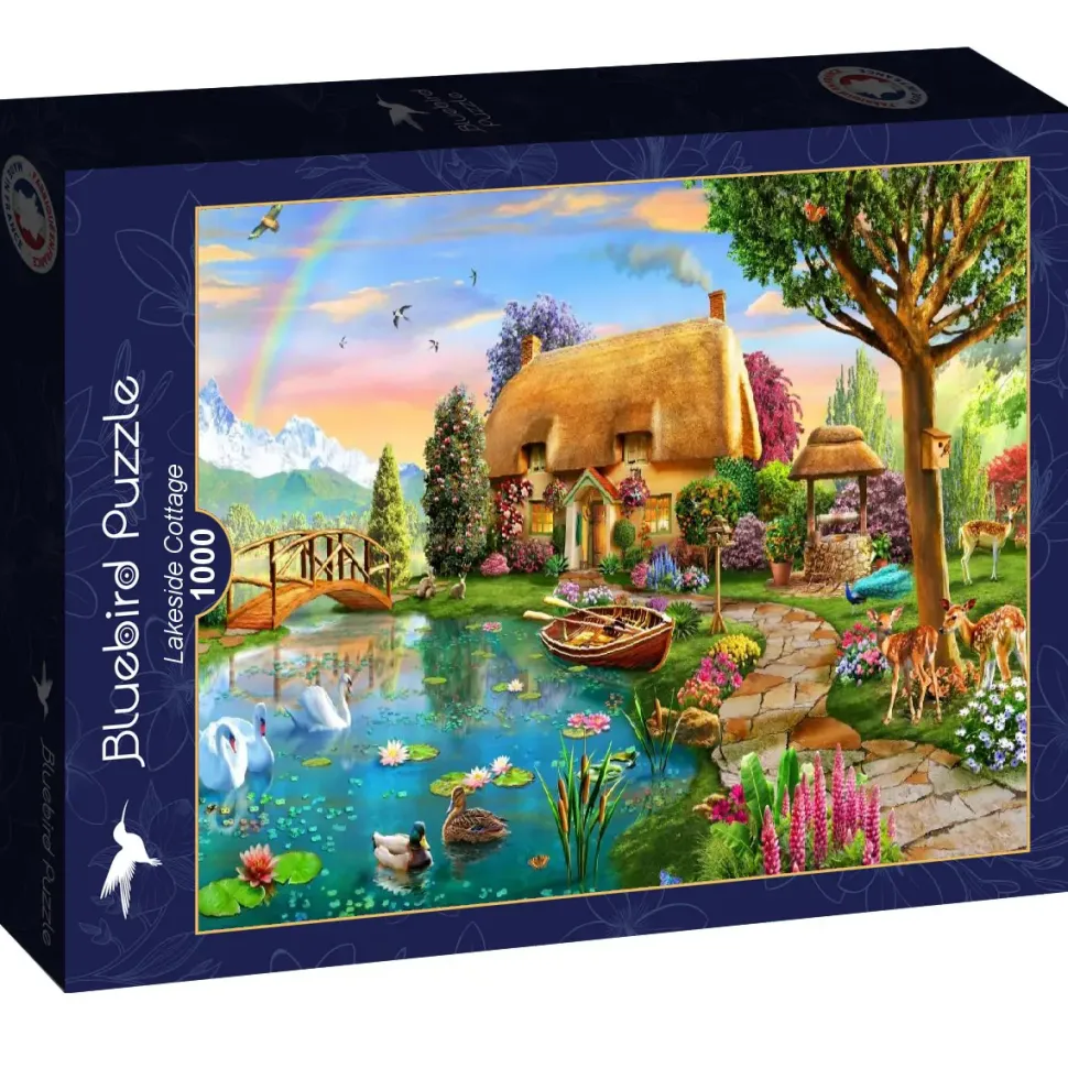 Puzzle Lakeside Cottage bluebird