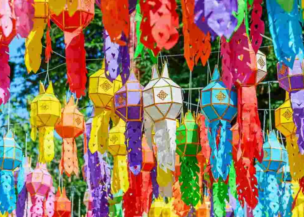 Puzzle Lanternas coloridas