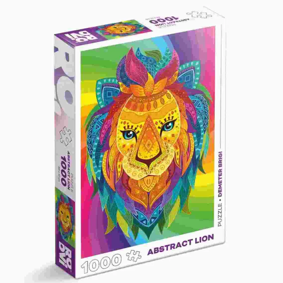 Puzzle Leão Abstrato